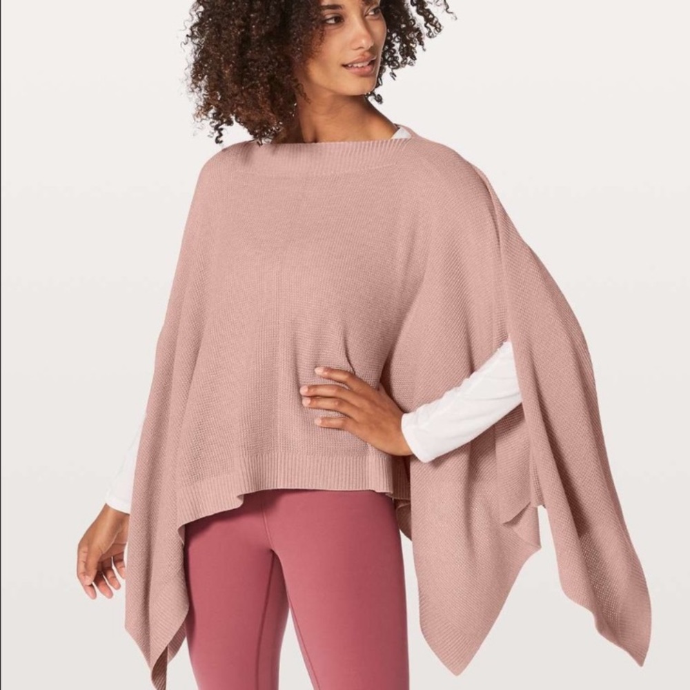 NWOT Lululemon Pink Forward Flow Poncho/ Cape